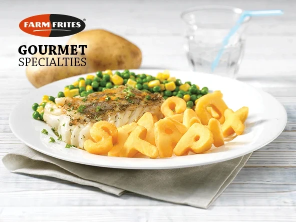 FARM FRITES SPECIALITER Potatisbokstäver
