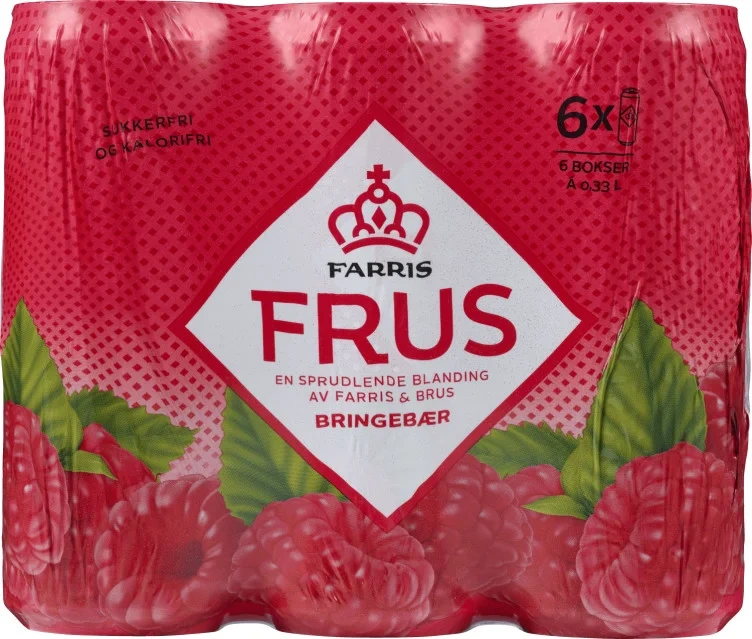 Farris Frus Bringebær 0,33lx6 boks