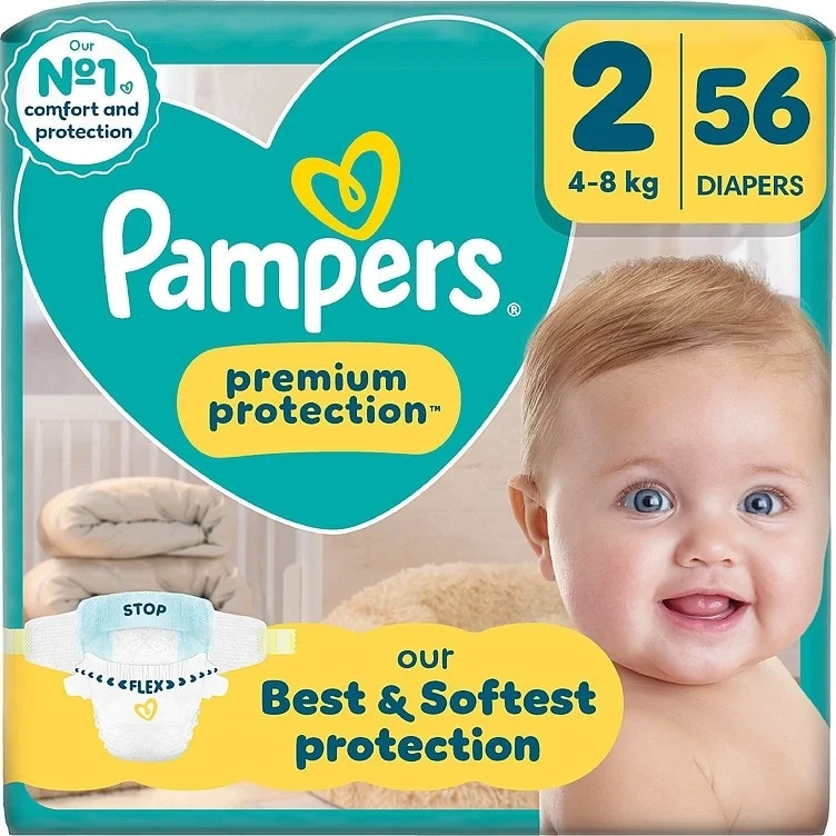 Pampers Bleier New Baby Prem Pot S2 4-8kg 56stk