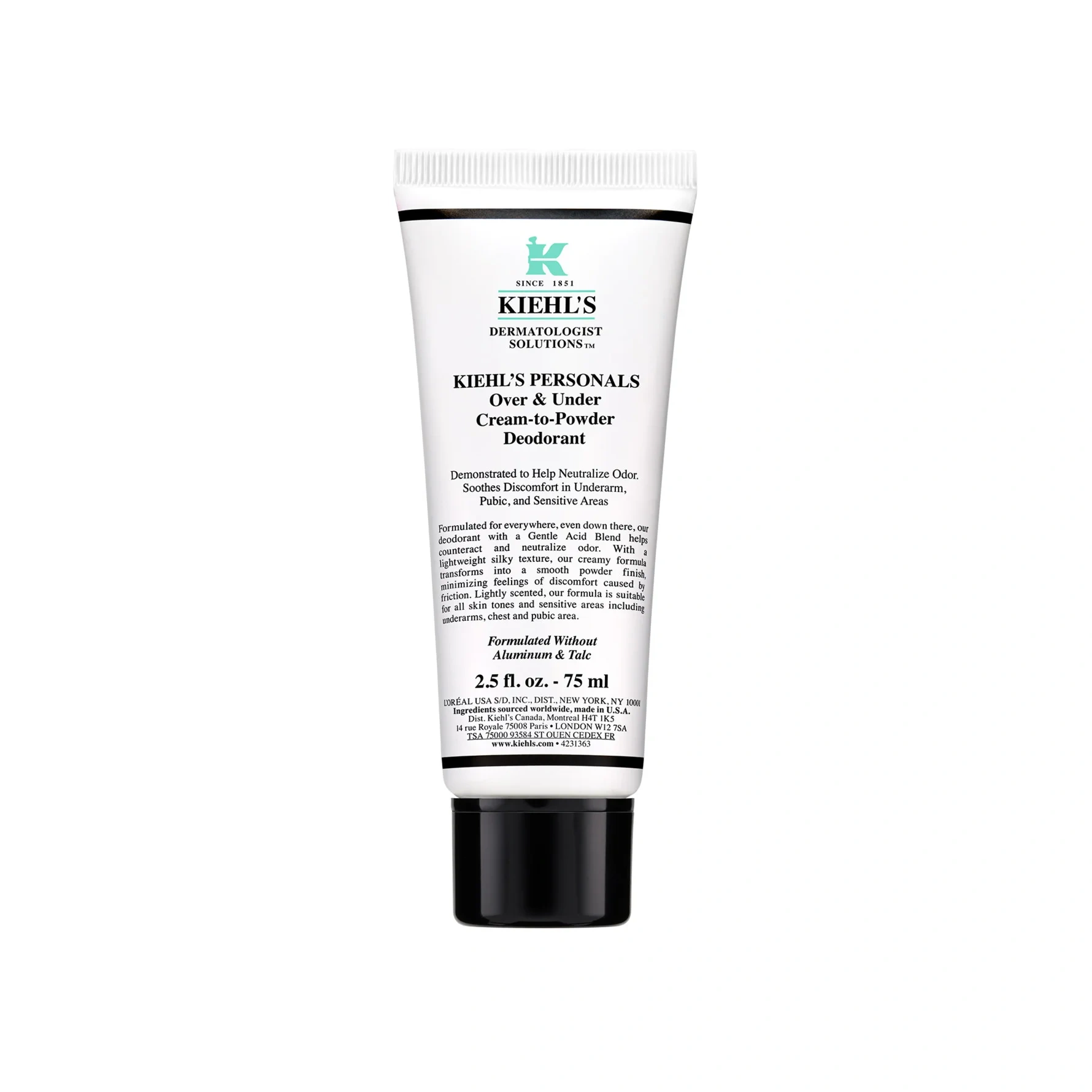 Kiehl’s Over & Under Cream-to-Powder Deodorant 75 ml