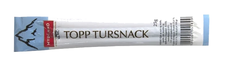 Topp tursnack singelpakket   25g