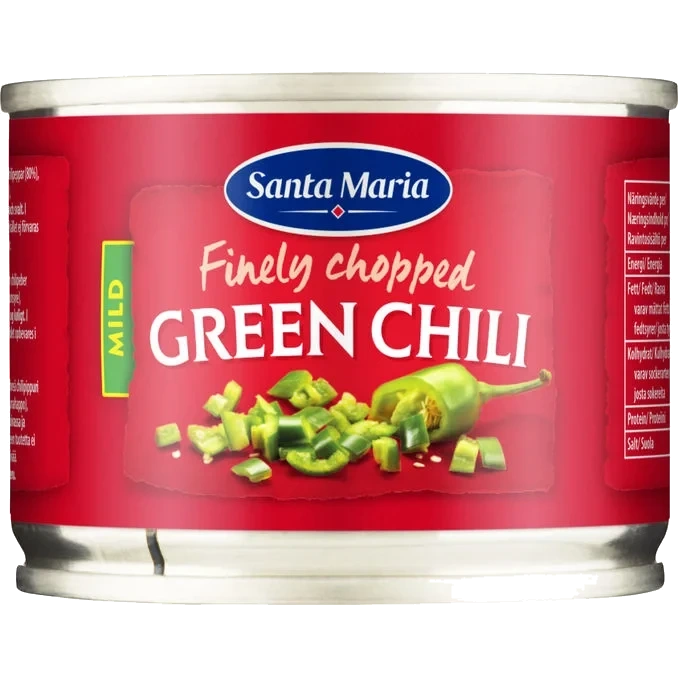 Hackad Grön Chili
