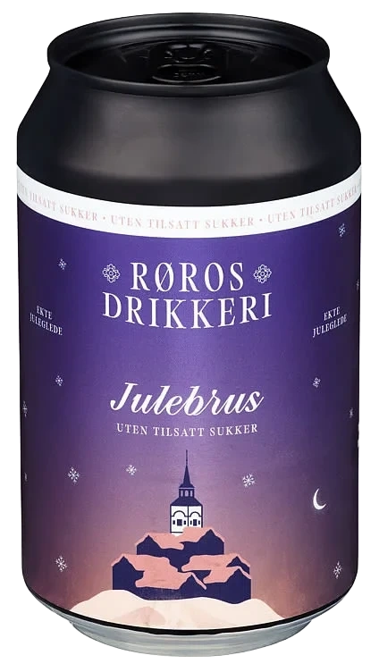 Julebrus u/Tilsatt Sukker 0,33l boks Røros