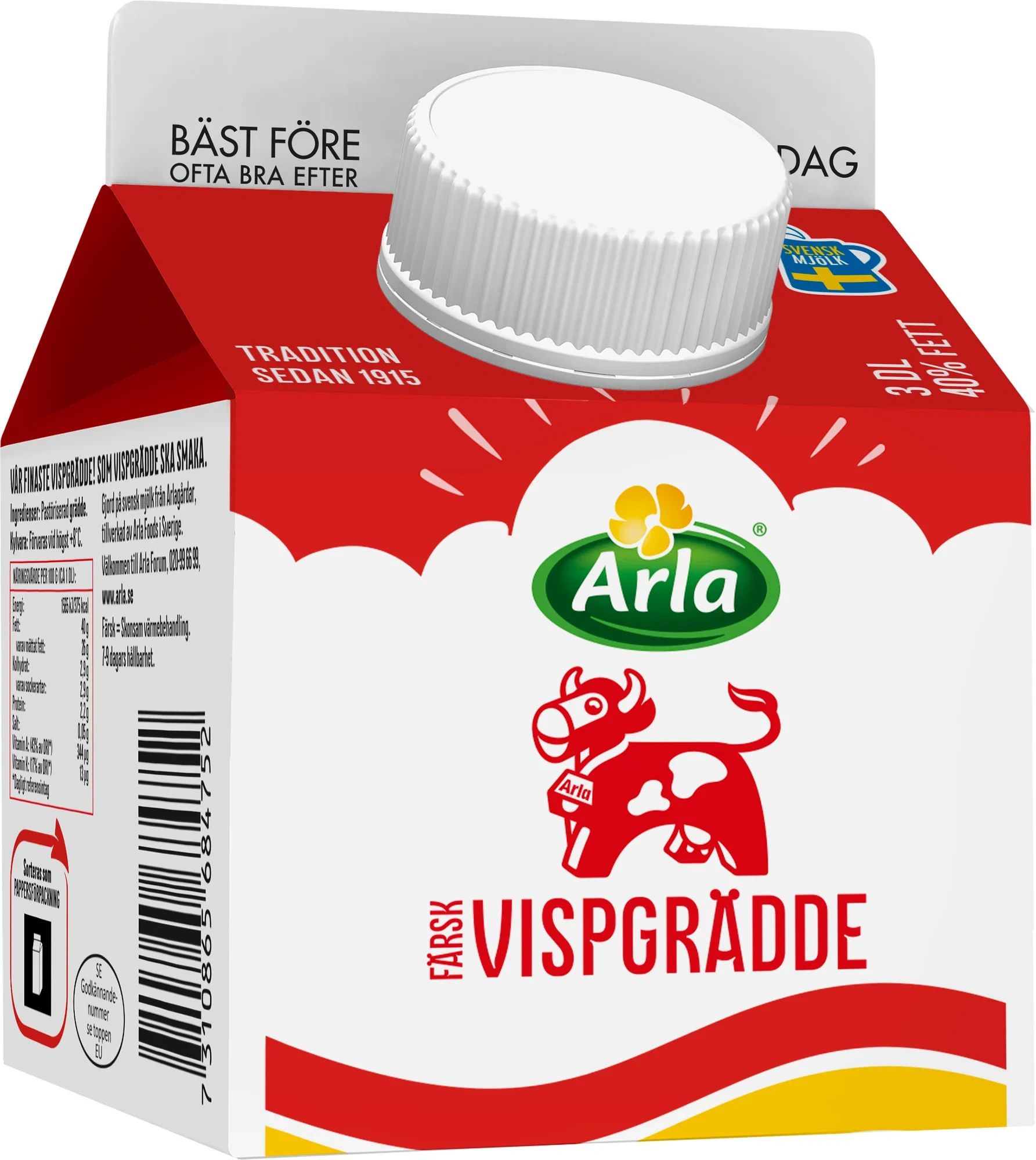 Färsk vispgrädde 40%