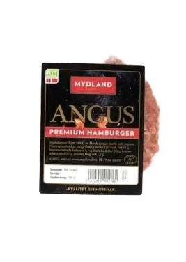 Angus premium hamburger frys 165g