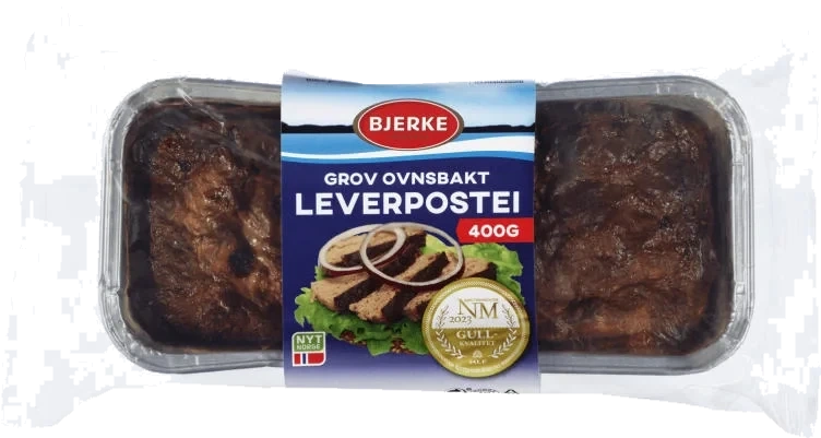 Leverpostei Grov Ovnsbakt 400g Bjerke