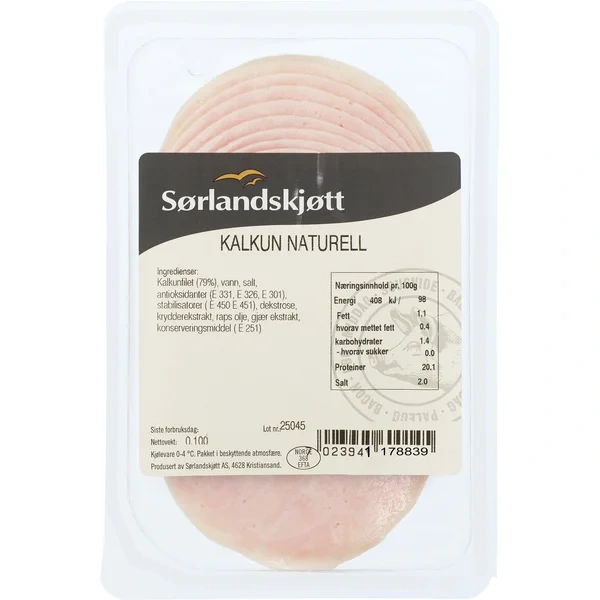 Spis Meg Kalkun naturell skåret