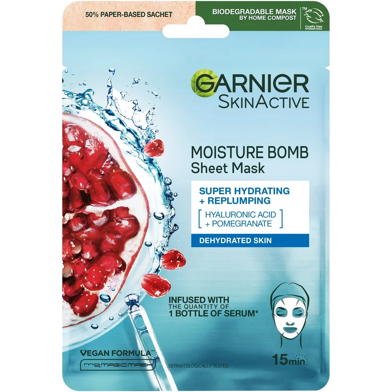 Garnier Moisture Bomb Super-Hydrating and Energizing Sheet Mask