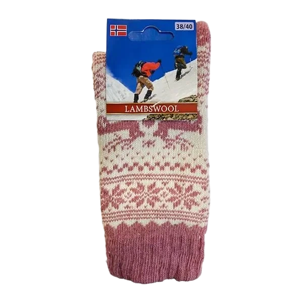 Julestrømper - Rosa Dame 38/40