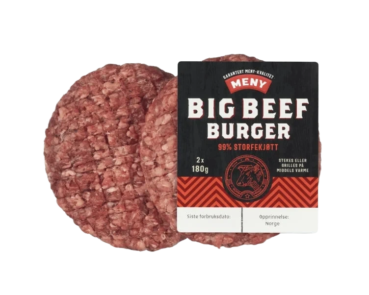 Burger Big Beef 2x180g Meny