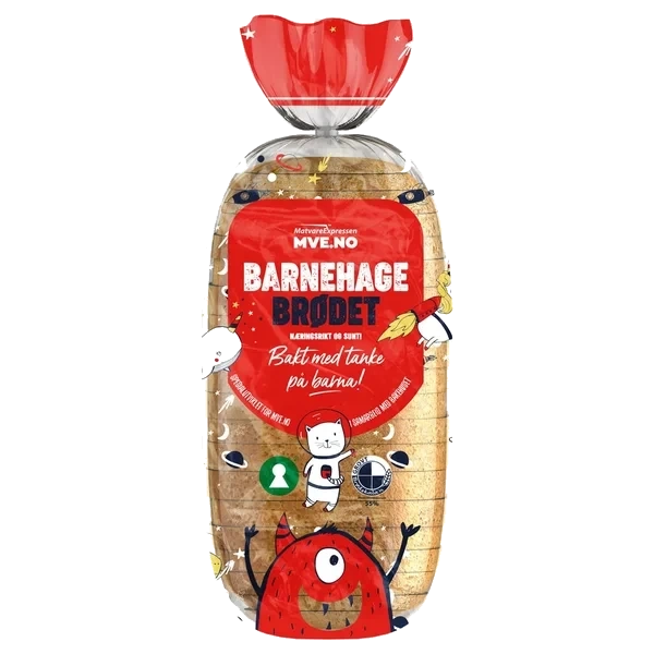 Barnehagebrødet - Oppskåret 750g
