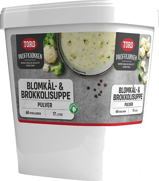 Toro Blomkål og Brokkolisuppe 17l