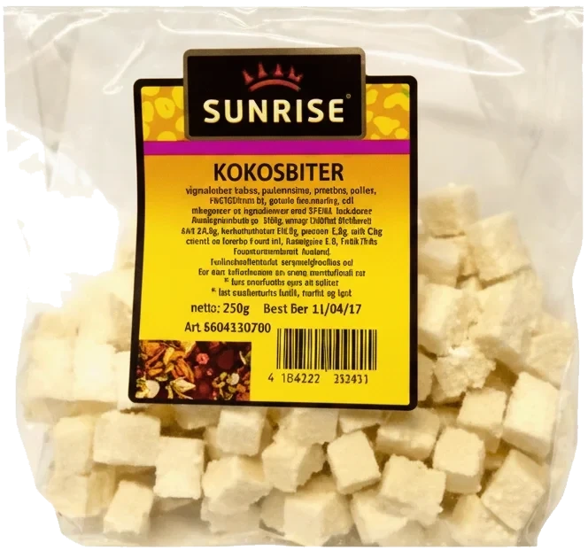 Sunrise Kokosbiter 225g