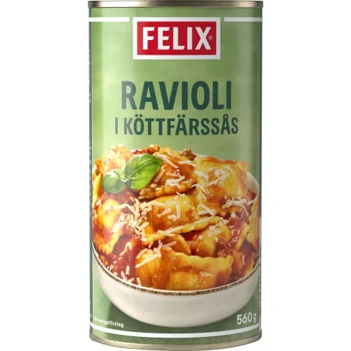 Ravioli i köttfärssås