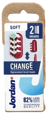Jordan Tannbørste Change Refill Soft 2pk