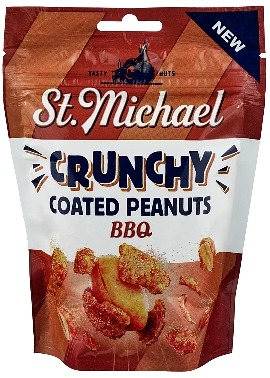 Crunchy coated peanuts bbq  100g