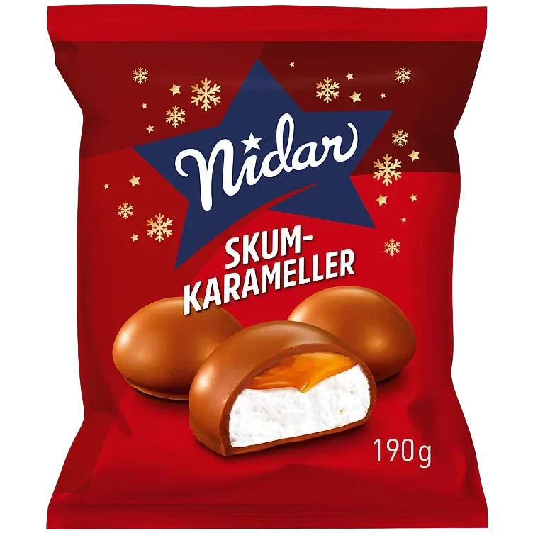 Skumkarameller 190g Nidar