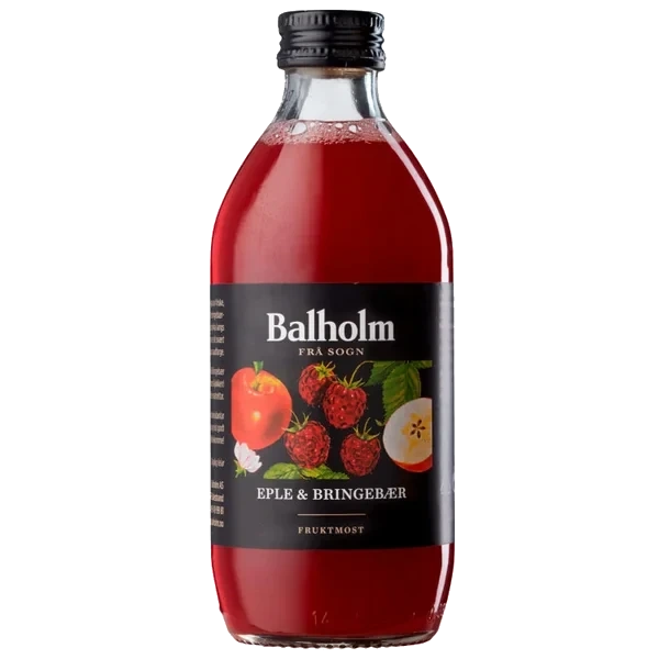 Fruktmost Eple & Bringebær 0,33l Fl Balholm