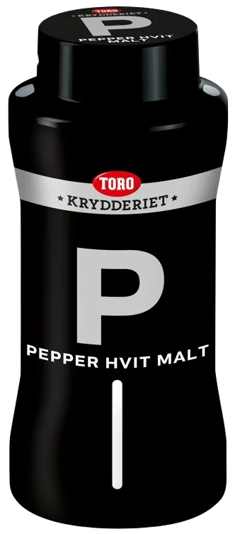 Pepper Hvit Malt 400g Toro Krydder