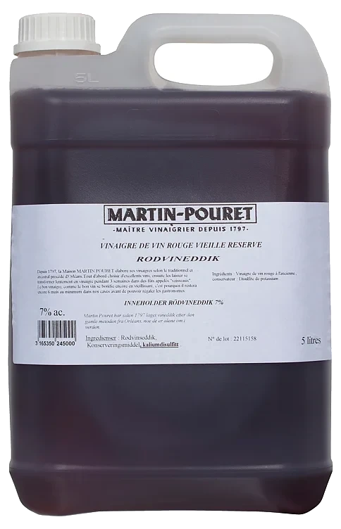 Eddik rødvin m pouret  5l