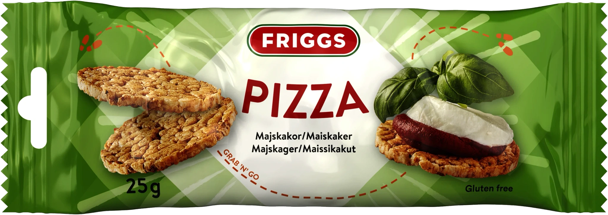 Snackpack Majskakor Pizza