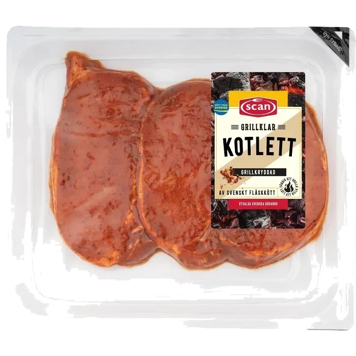 Kotlett Färsk Grillkryddad ca 450g Scan