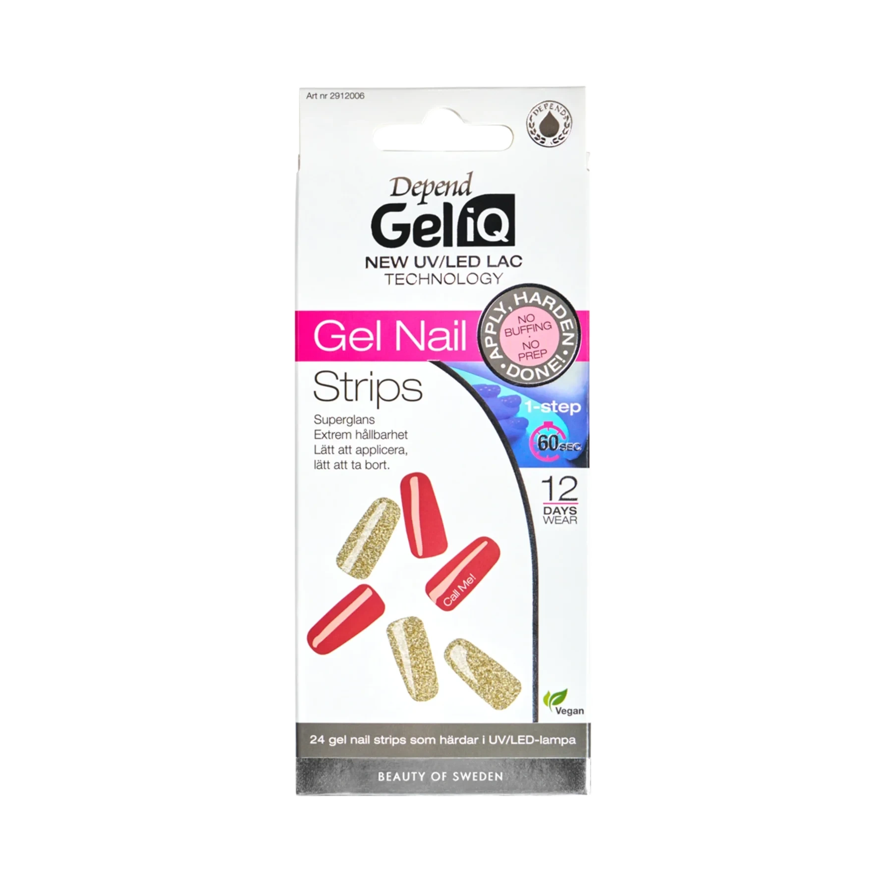 Depend Gel iQ Gel Nail Strips Semi Cured 006 Call Me!