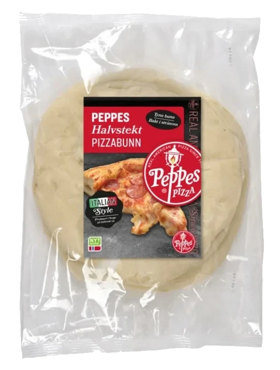 Pizzabunn Halvstekt 230g Peppes