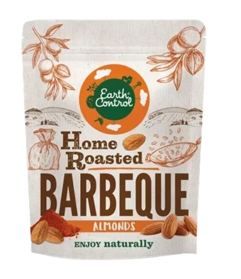 Earth Control Ristede Mandler BBQ 125g