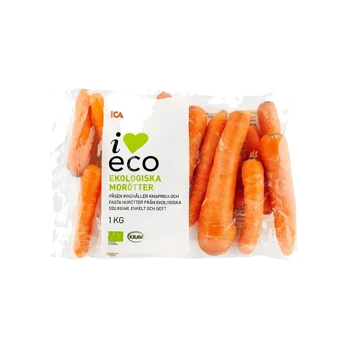 Morötter 1 kg Klass 1 ICA I love eco