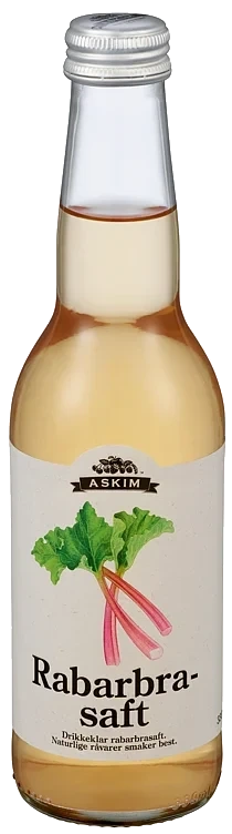 Rabarbrasaft 0,33l Fl Askim Frukt – og Bærpresseri