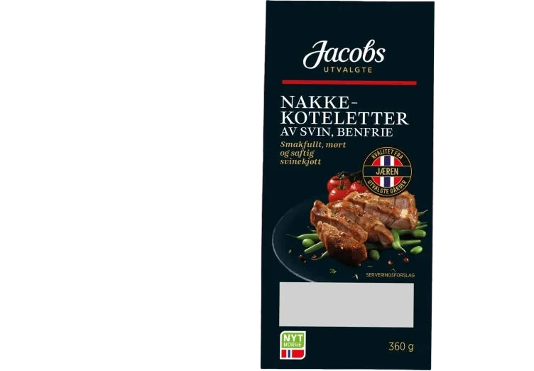 Svin Nakkekotelett Benfri 2pk Jacobs