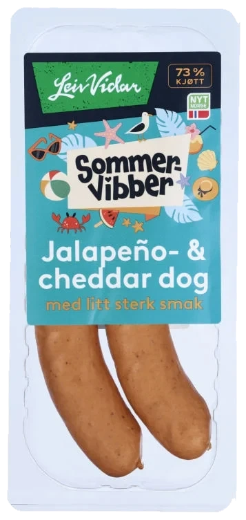 Jalapeno&Cheddar Pølser 220g Sommervibber