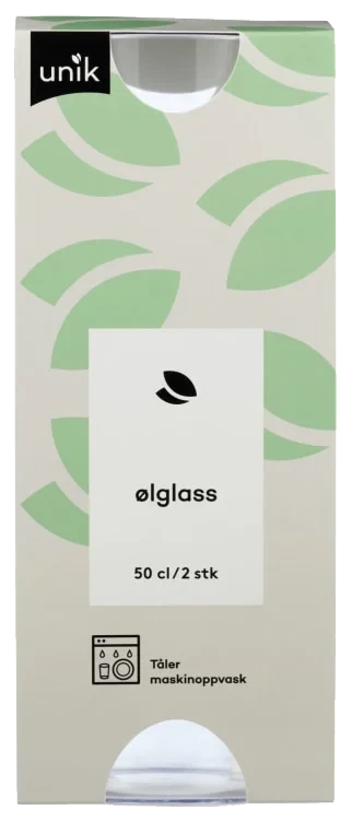 Ølglass 50cl 2stk Unik