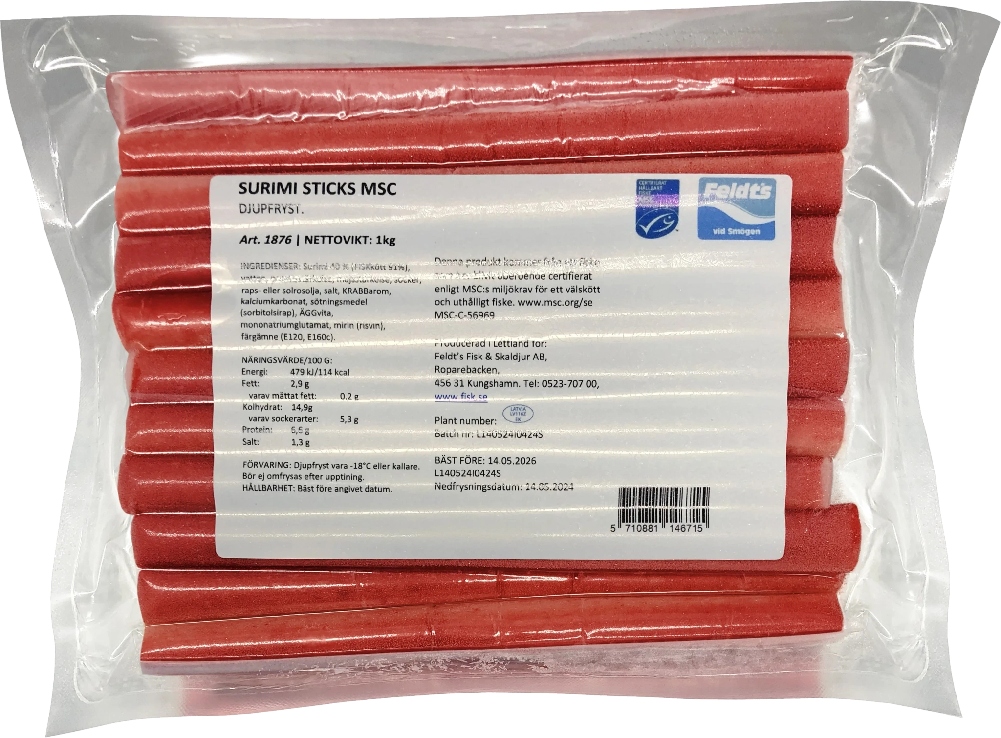 Surimi sticks MSC