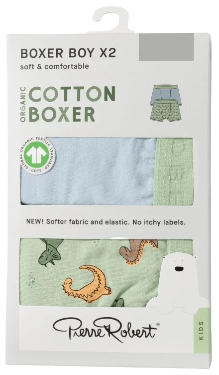 Boxer Cotton Boy Skyblue-Mintgreen 98-104