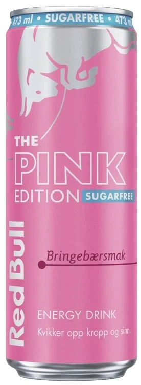 Red bull energi. sukkerf. pink edition brinebærsmak 24x473ml