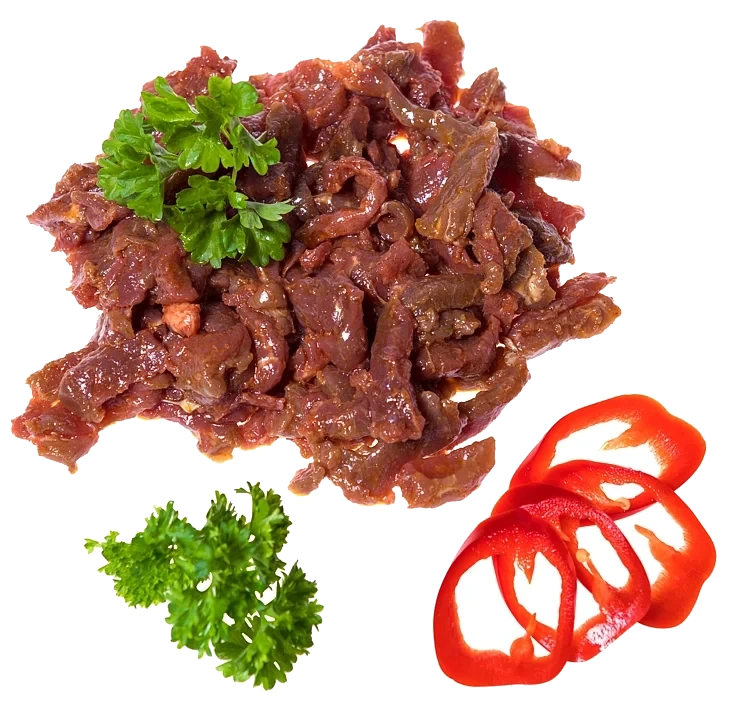 Biffstrimler marinert økonomi halal 4xca1,25kg  kg