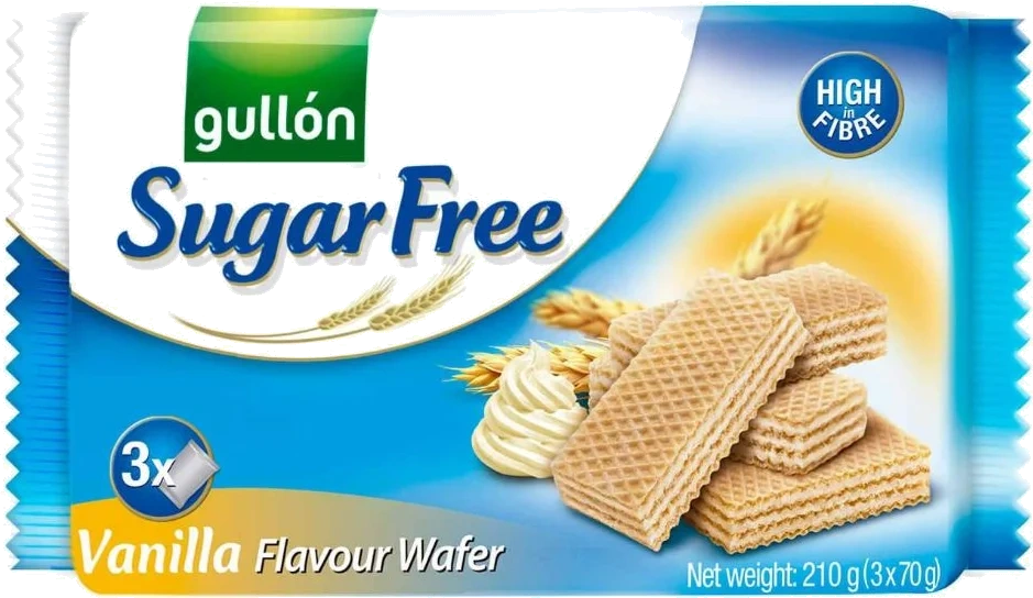 Gullon Chocolate Wafer Sukkerfri 180g