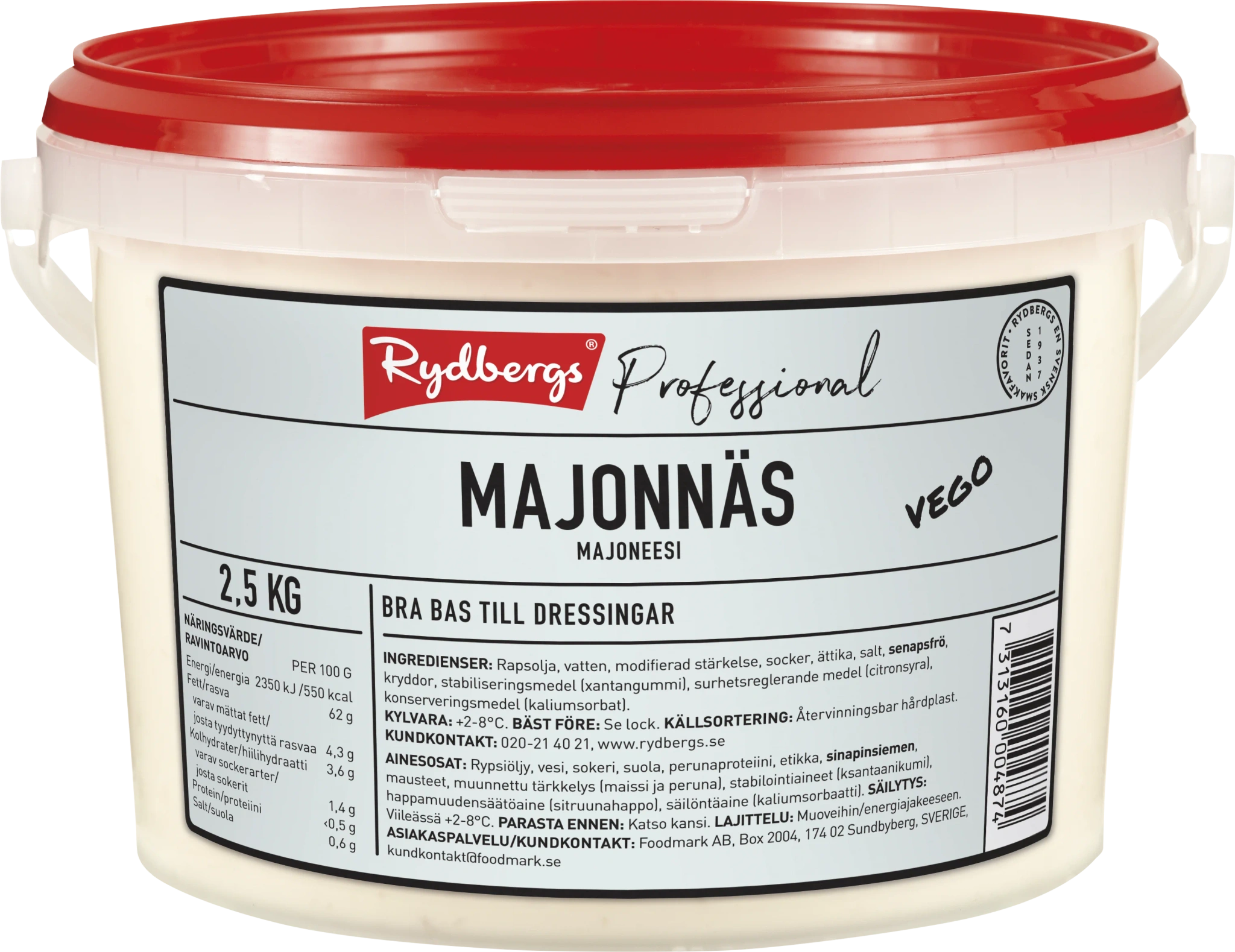 Veganmajonnäs 65%