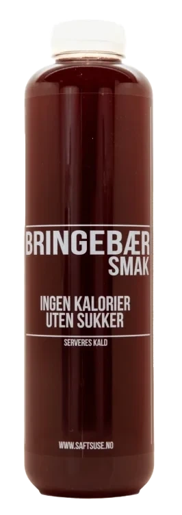 Saft M Bringebærsmak Sukkerfri 0,8l Saftsuse