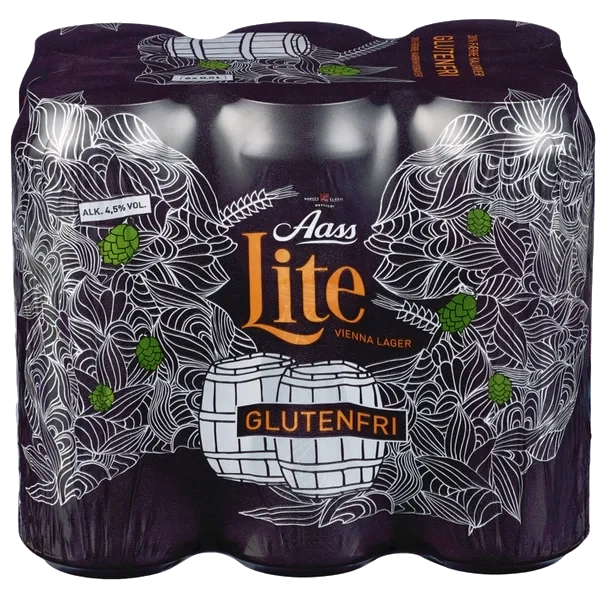 Aass Lite Vienna Lager Glutenfri 0,5l Bks 6stk