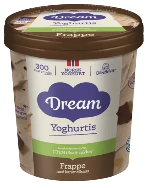 Dream Yoghurtis Frappe u/Sukker 450ml Diplomis