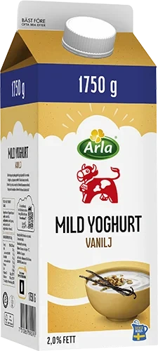 Mild yoghurt vanilj 2%