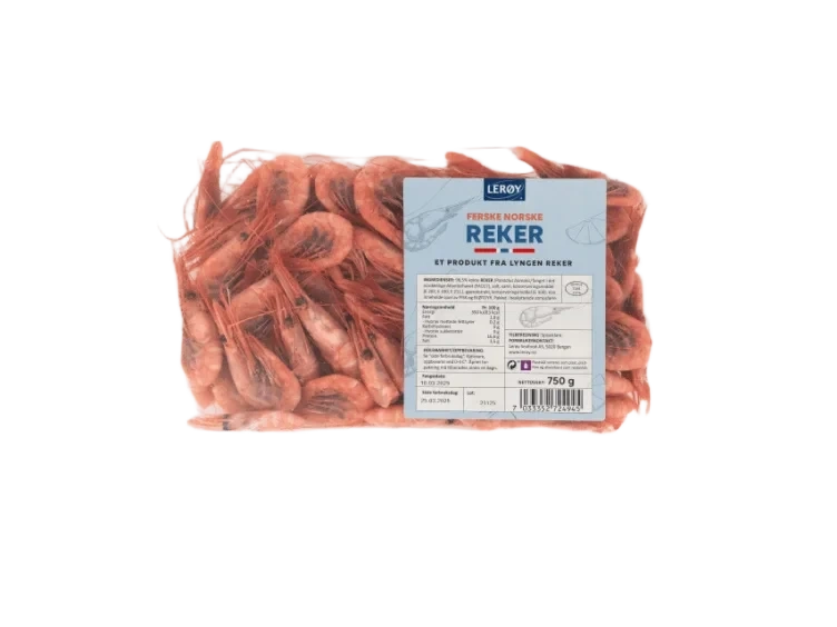 Reker Ferske m/Skall 750g Lyngenfjord