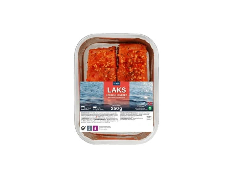 Laks Kreolsk m/Skinn 2x125g Lerøy