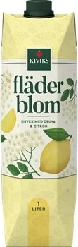 Fläderblomsdryck med druva och citron