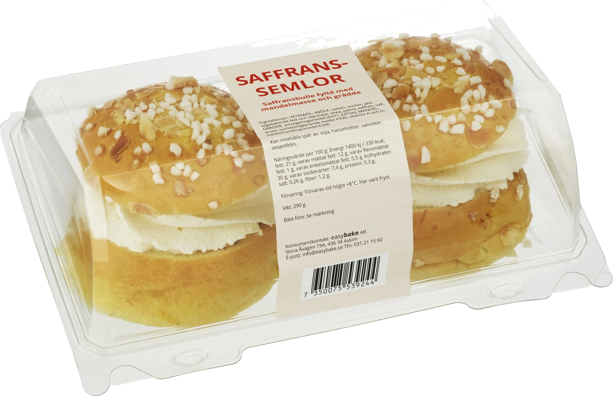 Saffranssemla 2-pa