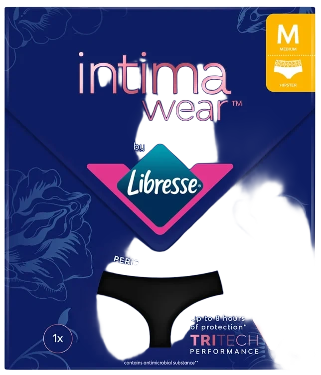 Libresse Intimawear Menstruse Hipster Black Str m
