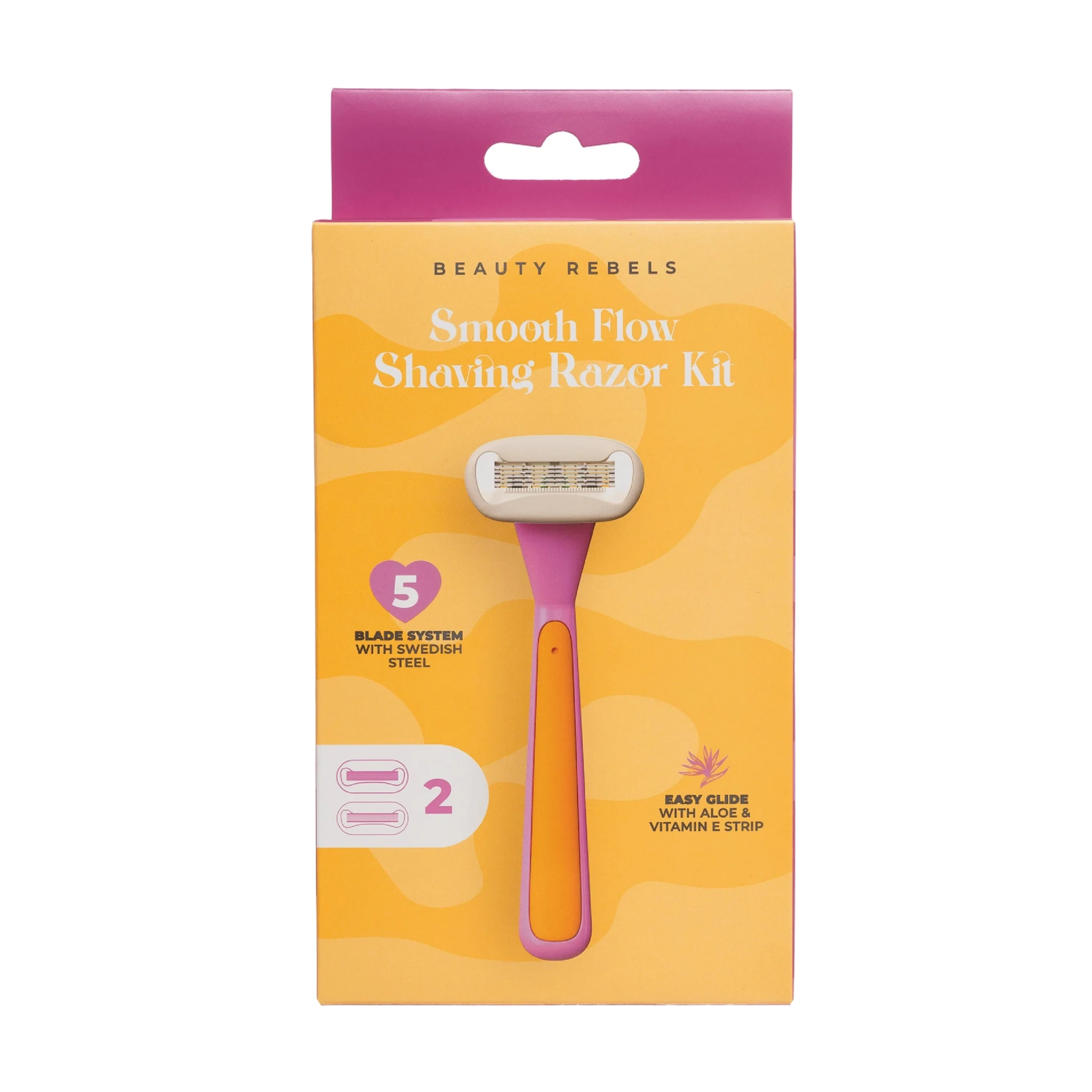 Beauty Rebels Smooth Flow Shaving Kit, 1 sett